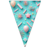 Feest in het blauw vlaggetjes (Eerste vlag)