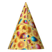 Feest in het geel feesthoedjes (Achterkant)