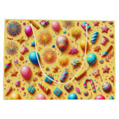 Feest in het geel groot cadeauzakje (Achterkant)