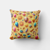 Feest in het geel kussen (Voorkant)