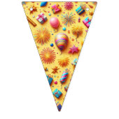 Feest in het geel vlaggetjes (Eerste vlag)