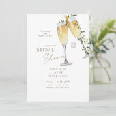 Feest in het Huis Champagne Toast Vrijgezellenfees Kaart (Staand voorkant)