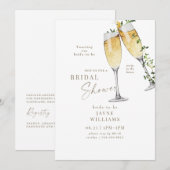 Feest in het Huis Champagne Toast Vrijgezellenfees Kaart (Voorkant / Achterkant)