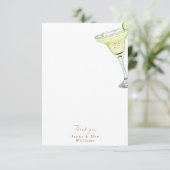 Feest in het Huis Margarita Bruiloft Dank U Bedankkaart (Staand voorkant)