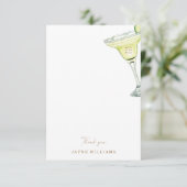 Feest in het huis Margarita Douche Dank U Bedankkaart (Staand voorkant)