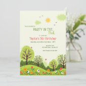 Feest in het park kaart (Staand voorkant)