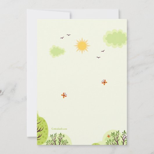 Feest in het park kaart (Achterkant)