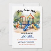 Feest in het park, Speelplaats Verjaardag, Buiten Kaart (Voorkant)