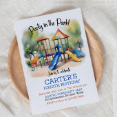 Feest in het park, Speeltuin Verjaardag, Outdoor Kaart