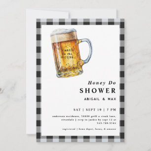 Feest in huis Honey Do Koppels Trouw Bruidsfeest Kaart