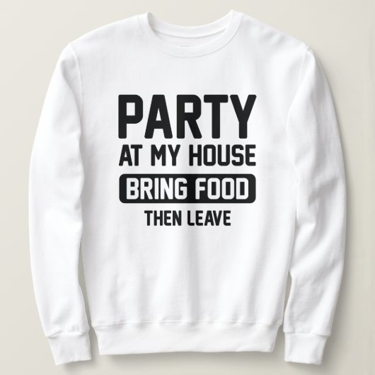 Feest In Mijn Huis Trui (Design voorkant)
