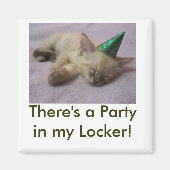 feest in mijn Locker Magnet (Voorkant)