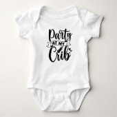 Feest in Mijn Wieg Baby Jersey Bodysuit (Voorkant)
