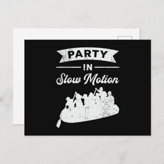 Feest in Slow Motion Kano Boot Grappig Briefkaart (Voorkant / Achterkant)