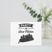 Feest in Slow Motion Kano Boot River Briefkaart (Staand voorkant)