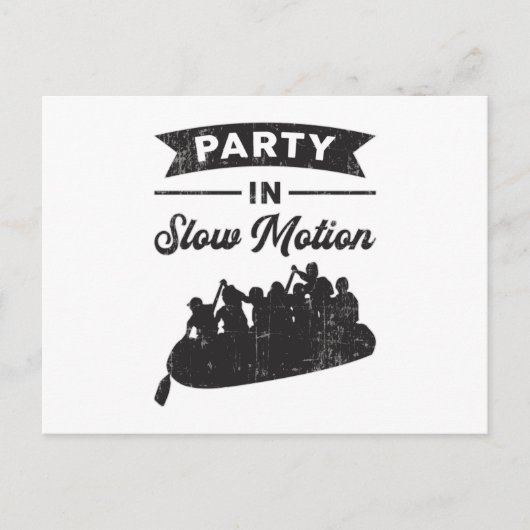 Feest in Slow Motion Kano Boot River Briefkaart (Voorkant)