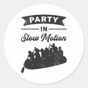 Feest in Slow Motion Kano Boot River Ronde Sticker