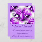 Feest, je bent uitgenodigd_ kaart (Voorkant / Achterkant)