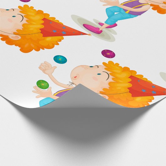 Feest Kind jongleren kleurrijke ballen Cadeaupapier