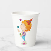 Feest Kind jongleren kleurrijke ballen Papieren Bekers (Voorkant)