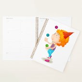 Feest Kind jongleren kleurrijke ballen Planner