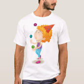 Feest Kind jongleren kleurrijke ballen T-shirt (Voorkant)