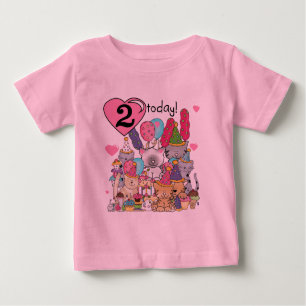 Feest Kittens 2e Verjaardag T-shirts en geschenken