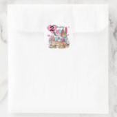 Feest Kittens 2e Verjaardag T-shirts en geschenken Ronde Sticker (Tas)