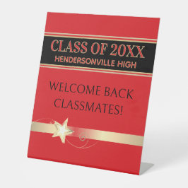 Feest! Klasreünie Welkom terug Reclamebord Met Voetstuk