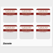 Feest! Klassereünie Welkom Terug Naamlabel sticker (Vel)