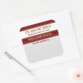 Feest! Klassereünie Welkom Terug Naamlabel sticker (Envelop)