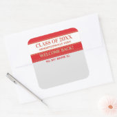 Feest! Klassereünie Welkom Terug Naamlabel sticker (Envelop)