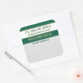 Feest! Klassereünie Welkom Terug Naamlabel sticker (Envelop)