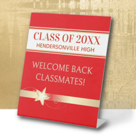 Feest! Klassereünie Welkom terug Reclamebord Met Voetstuk