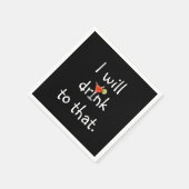 Feest Leuke Tekst Met Cocktail Servet (Hoek)