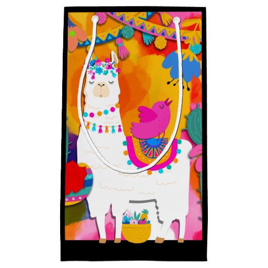 Feest Llama Cinco De Mayo Schattig Verjaardagsfees Klein Cadeauzakje (Voorkant)