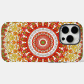 Feest Mandala Patroon in Rood, Geel en Groen Case-Mate iPhone Case (Achterkant (horizontaal))
