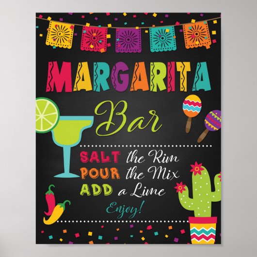Feest Margarita Bord Poster (Voorkant)