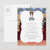 Feest met Arabische Nachten thema Briefkaart (Voorkant / Achterkant)