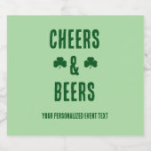 Feest met Cheers and Beers Bier Etiket (Enkel label)