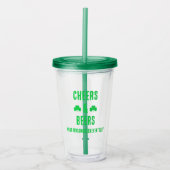 Feest met Cheers en Bier Acryl Drinkbeker (Voorkant)