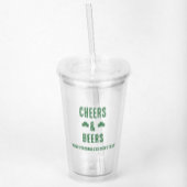 Feest met Cheers en Bier Acryl Drinkbeker