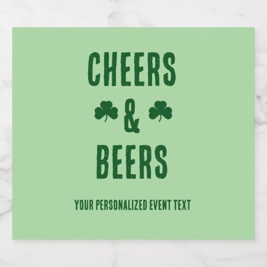 Feest met Cheers en Bier Etiket (Enkel label)