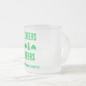 Feest met Cheers en Bier Matglas Koffiemok (Voorkant rechts)