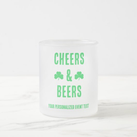 Feest met Cheers en Bier Matglas Koffiemok (Center)