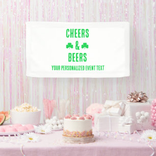 Feest met Cheers en Bier Spandoek