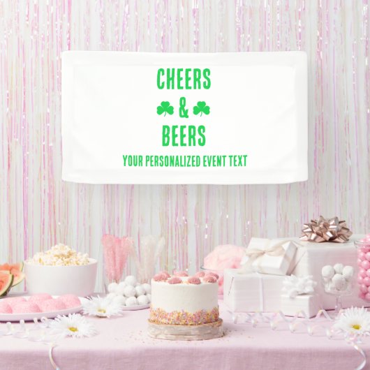 Feest met Cheers en Bier Spandoek (Feest)