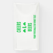 Feest met Cheers en Bier Spandoek (Verticaal)