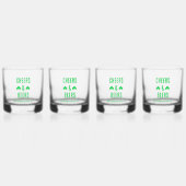 Feest met Cheers en Bier Whisky Glas (Voorkant)