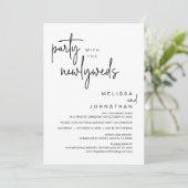 Feest met de Passen getrouwd, huwelijksdiner Kaart (Staand voorkant)